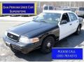 Black and White 2005 Ford Crown Victoria Police Interceptor