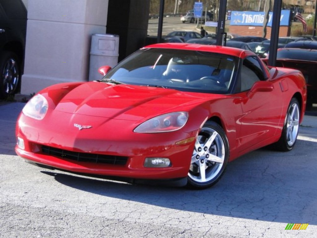 2007 Corvette Coupe - Victory Red / Cashmere photo #1