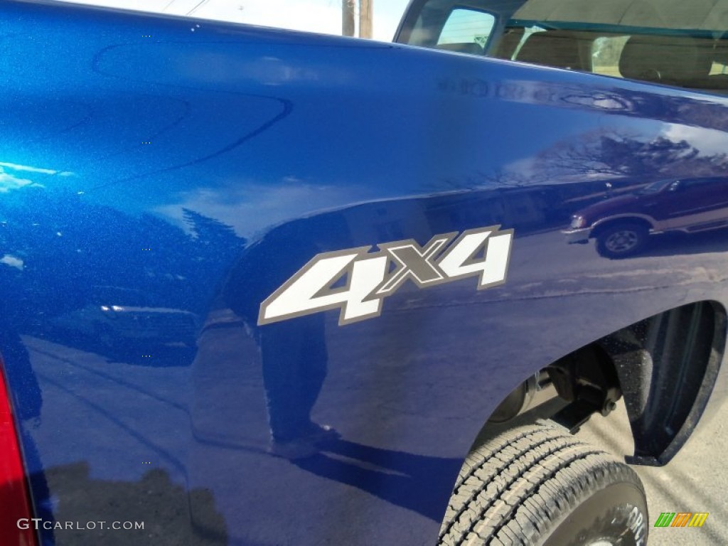 2013 Silverado 2500HD Work Truck Extended Cab 4x4 - Blue Topaz Metallic / Dark Titanium photo #9