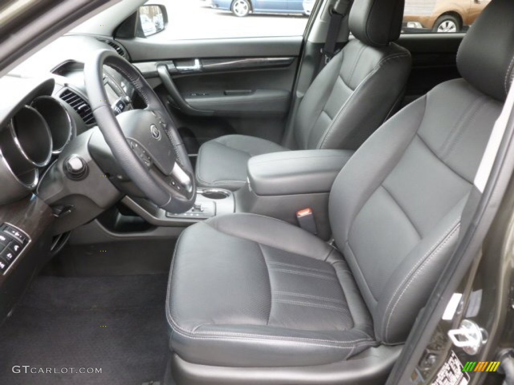 Black Interior 2013 Kia Sorento EX AWD Photo #79415807