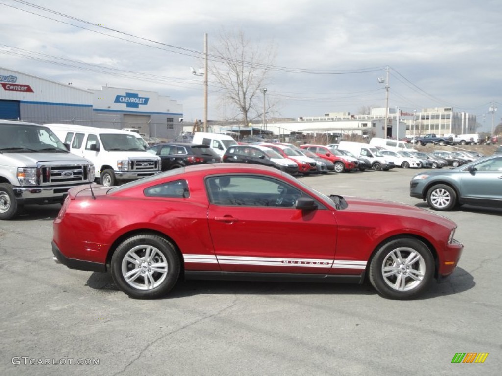 2012 Mustang V6 Coupe - Red Candy Metallic / Stone photo #6