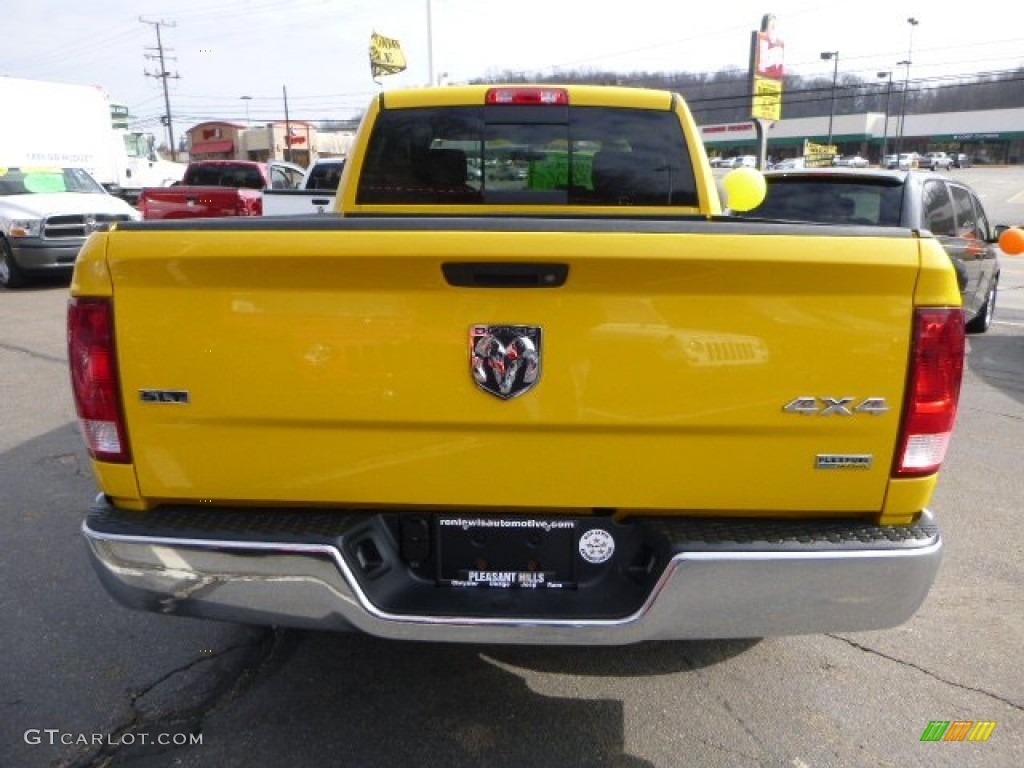 2009 Ram 1500 SLT Quad Cab 4x4 - Detonator Yellow / Dark Slate/Medium Graystone photo #4