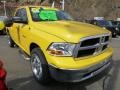 2009 Detonator Yellow Dodge Ram 1500 SLT Quad Cab 4x4  photo #7