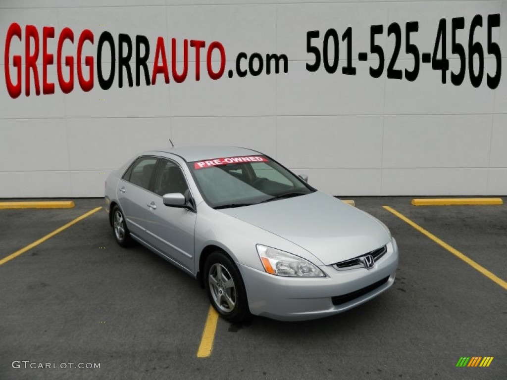 2005 Accord Hybrid Sedan - Silver Frost Metallic / Gray photo #1