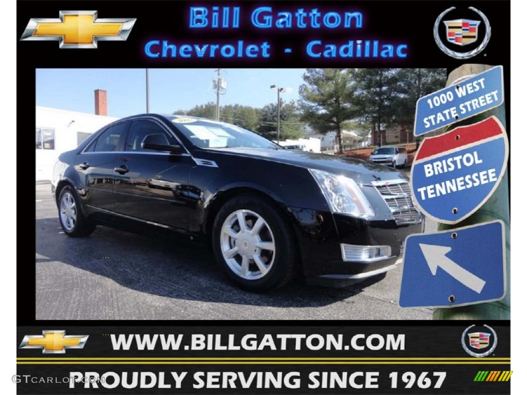 2009 CTS Sedan - Black Ice / Cashmere/Cocoa photo #1