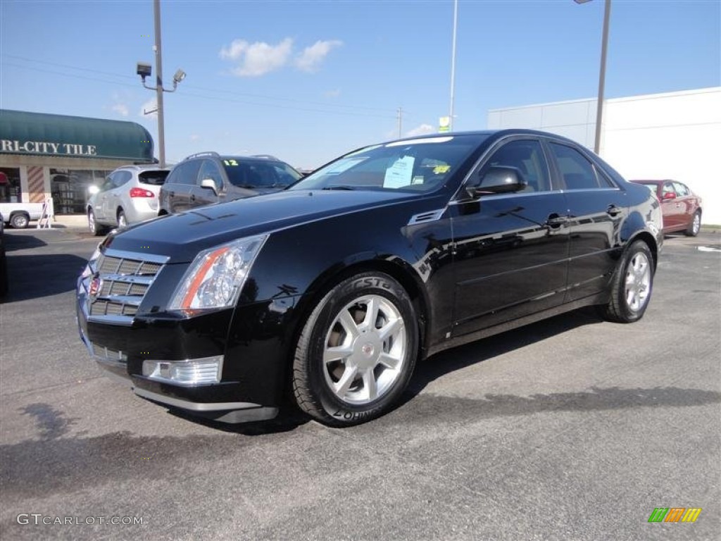 2009 CTS Sedan - Black Ice / Cashmere/Cocoa photo #3