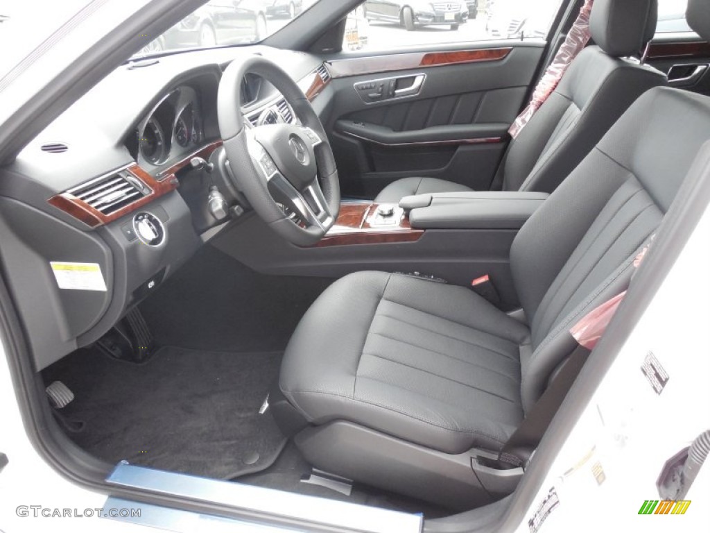 Black Interior 2013 Mercedes-Benz E 550 4Matic Sedan Photo #79420820