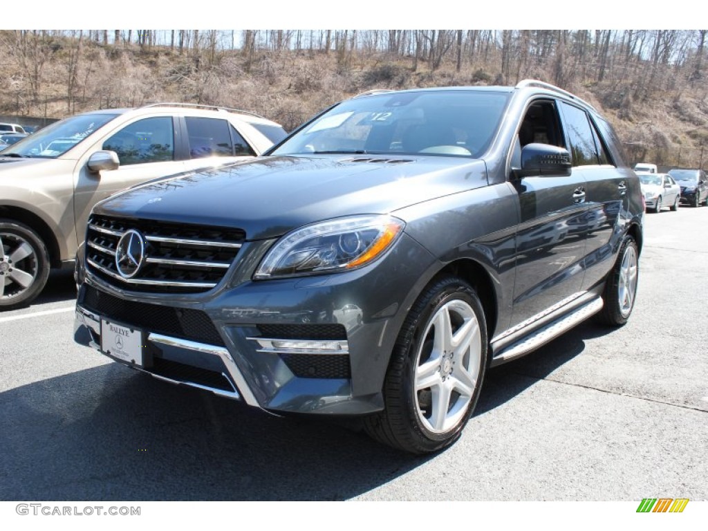 2012 ML 550 4Matic - Steel Grey Metallic / Black photo #1