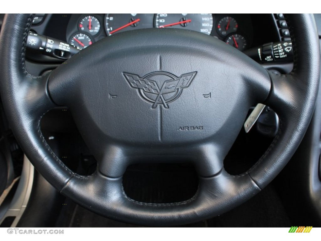 2004 Corvette Convertible - Machine Silver Metallic / Black photo #15