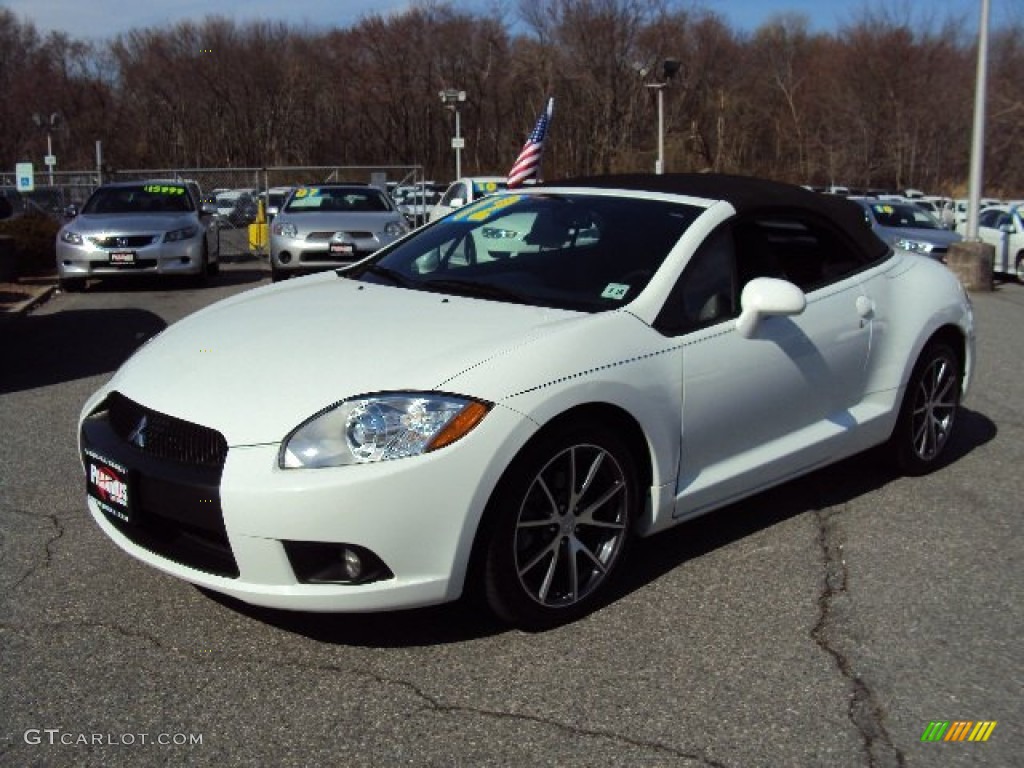 2012 Eclipse Spyder GS Sport - Northstar White / Dark Charcoal photo #1