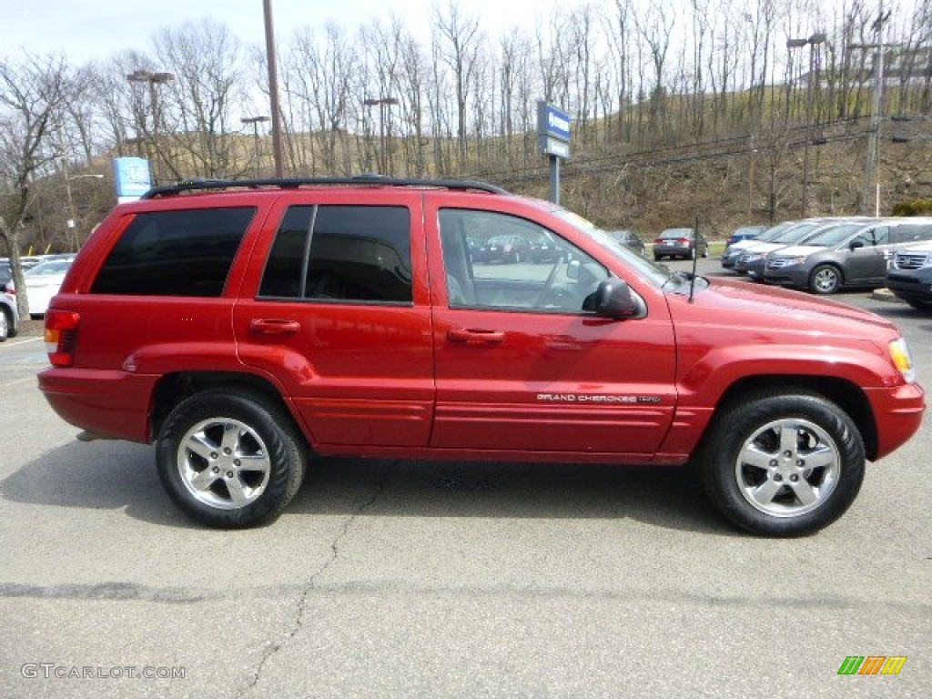 Inferno Red Pearl 2004 Jeep Grand Cherokee Limited 4x4 Exterior Photo #79423661