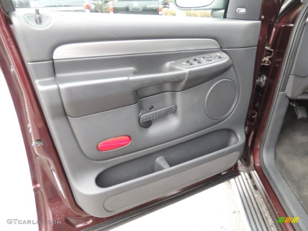 2004 Ram 1500 Laramie Quad Cab 4x4 - Deep Molten Red Pearl / Dark Slate Gray photo #5