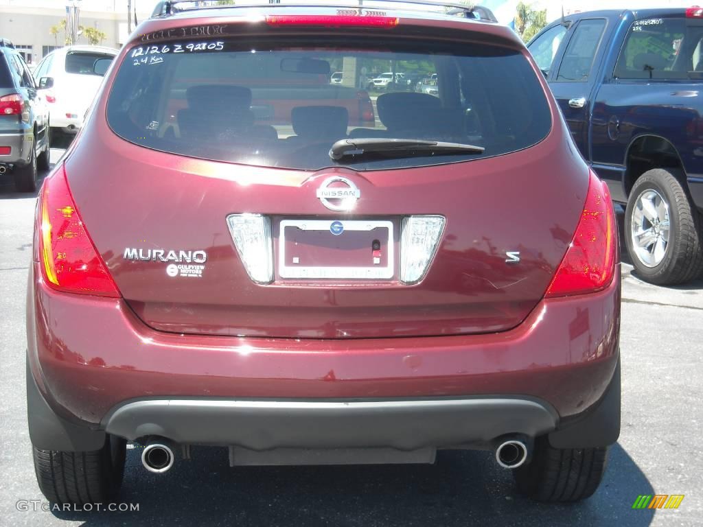 2005 Murano S - Merlot Metallic / Cafe Latte photo #4