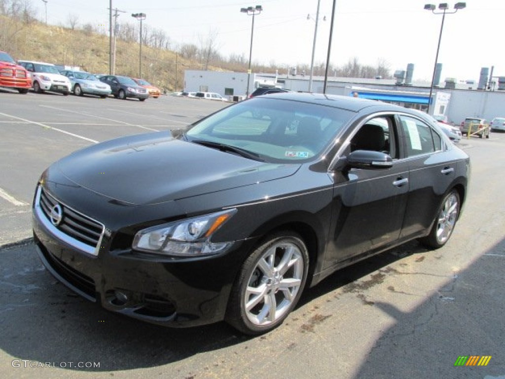 2012 Maxima 3.5 SV Sport - Super Black / Charcoal photo #5