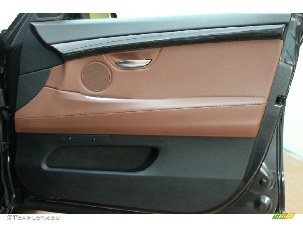 2010 BMW 5 Series 535i Gran Turismo Cinnamon Brown Dakota Leather Door Panel Photo #79427798