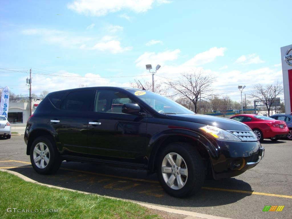 2006 Murano S AWD - Super Black / Cafe Latte photo #12