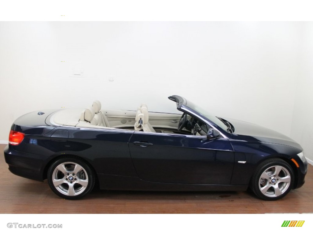 2009 3 Series 328i Convertible - Monaco Blue Metallic / Cream Beige Dakota Leather photo #9