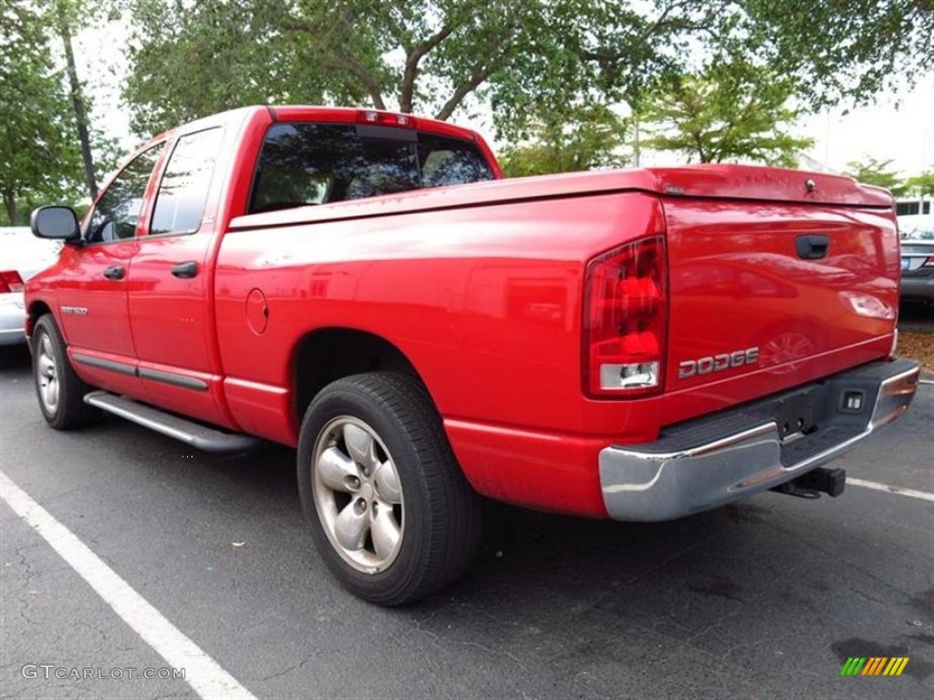 2002 Ram 1500 SLT Quad Cab - Flame Red / Dark Slate Gray photo #2