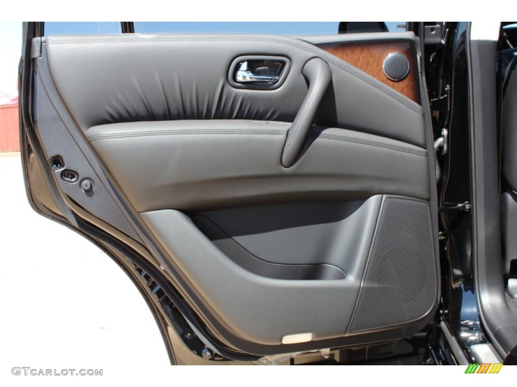2013 Infiniti QX 56 Graphite Door Panel Photo #79428401