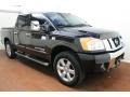 2010 Galaxy Black Nissan Titan LE Crew Cab 4x4  photo #2