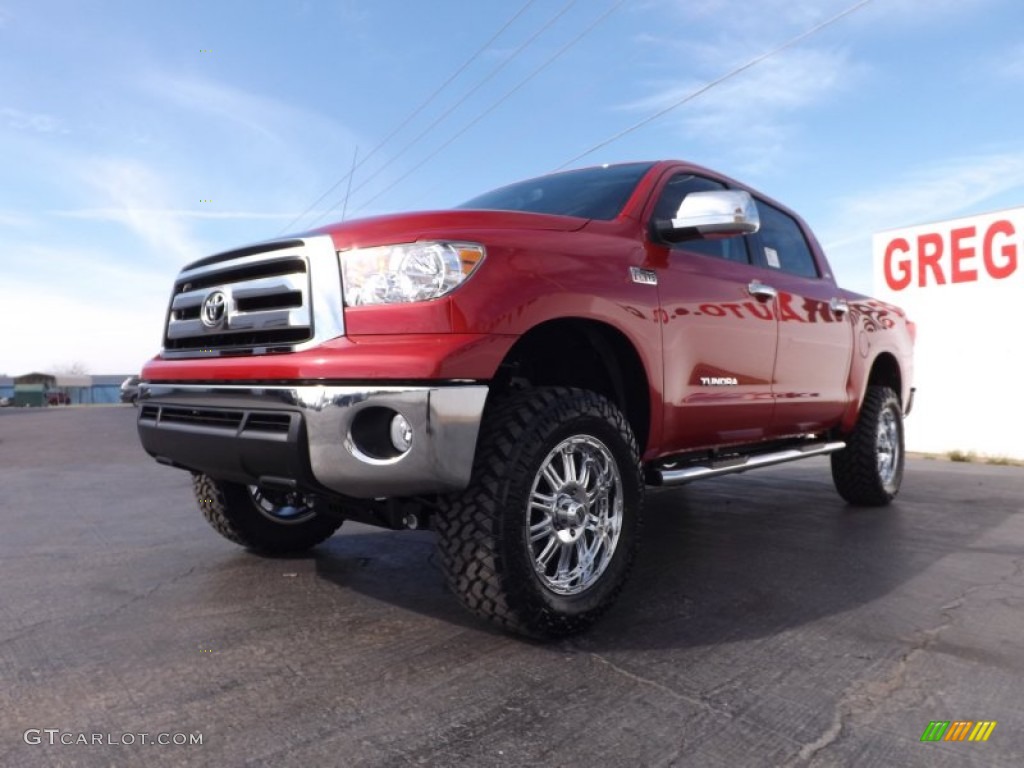 2013 Tundra SR5 CrewMax 4x4 - Barcelona Red Metallic / Graphite photo #3