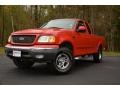2002 Bright Red Ford F150 Lariat SuperCab 4x4  photo #1
