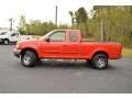 2002 Bright Red Ford F150 Lariat SuperCab 4x4  photo #8