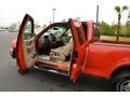 2002 Bright Red Ford F150 Lariat SuperCab 4x4  photo #13