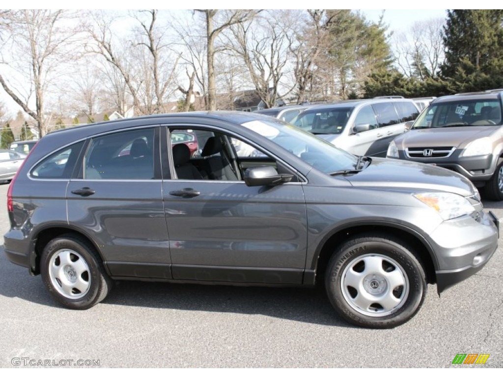 2011 CR-V LX 4WD - Polished Metal Metallic / Gray photo #4