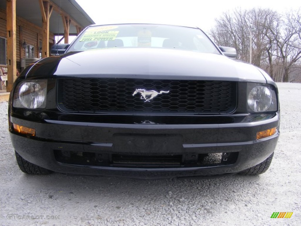 2005 Mustang V6 Deluxe Coupe - Black / Dark Charcoal photo #3