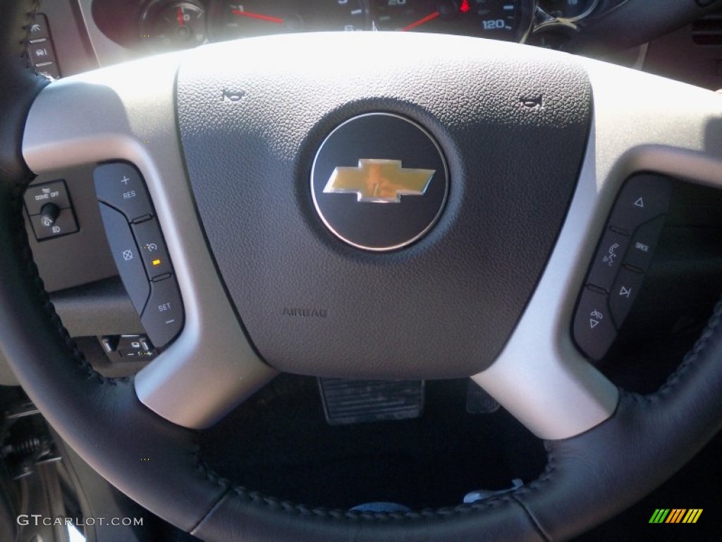 2013 Silverado 2500HD LT Crew Cab 4x4 - Graystone Metallic / Ebony photo #44