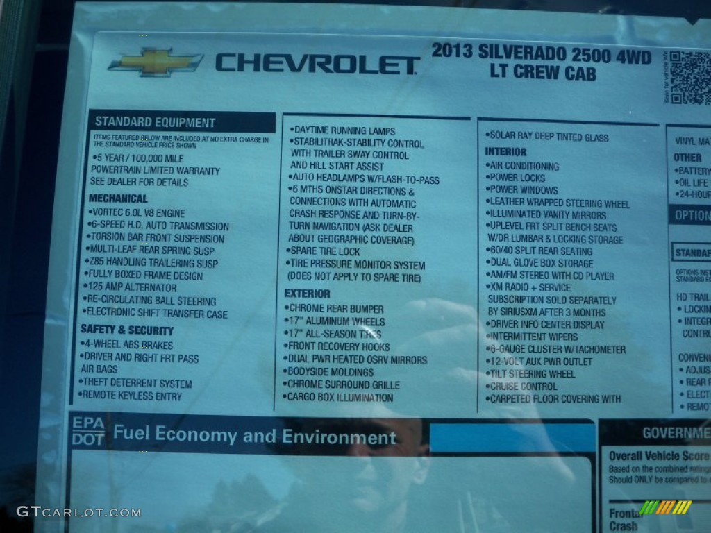 2013 Silverado 2500HD LT Crew Cab 4x4 - Graystone Metallic / Ebony photo #46