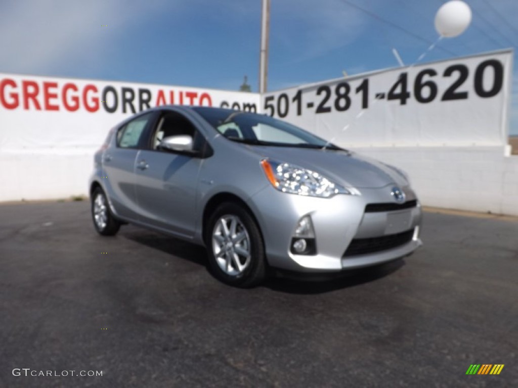 2013 Prius c Hybrid Four - Classic Silver Metallic / Gray photo #1