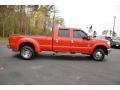 Vermillion Red 2011 Ford F350 Super Duty Lariat Crew Cab 4x4 Dually Exterior