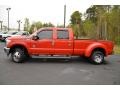 Vermillion Red - F350 Super Duty Lariat Crew Cab 4x4 Dually Photo No. 8