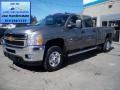 2013 Graystone Metallic Chevrolet Silverado 2500HD Work Truck Crew Cab 4x4  photo #1