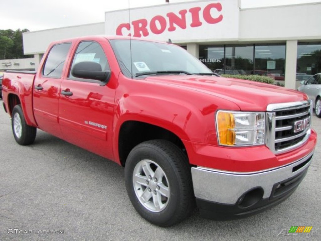 2012 Sierra 1500 SLE XFE Crew Cab - Fire Red / Ebony photo #1