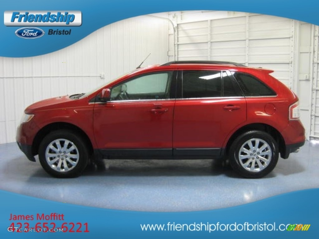 2010 Edge Limited AWD - Red Candy Metallic / Camel photo #1