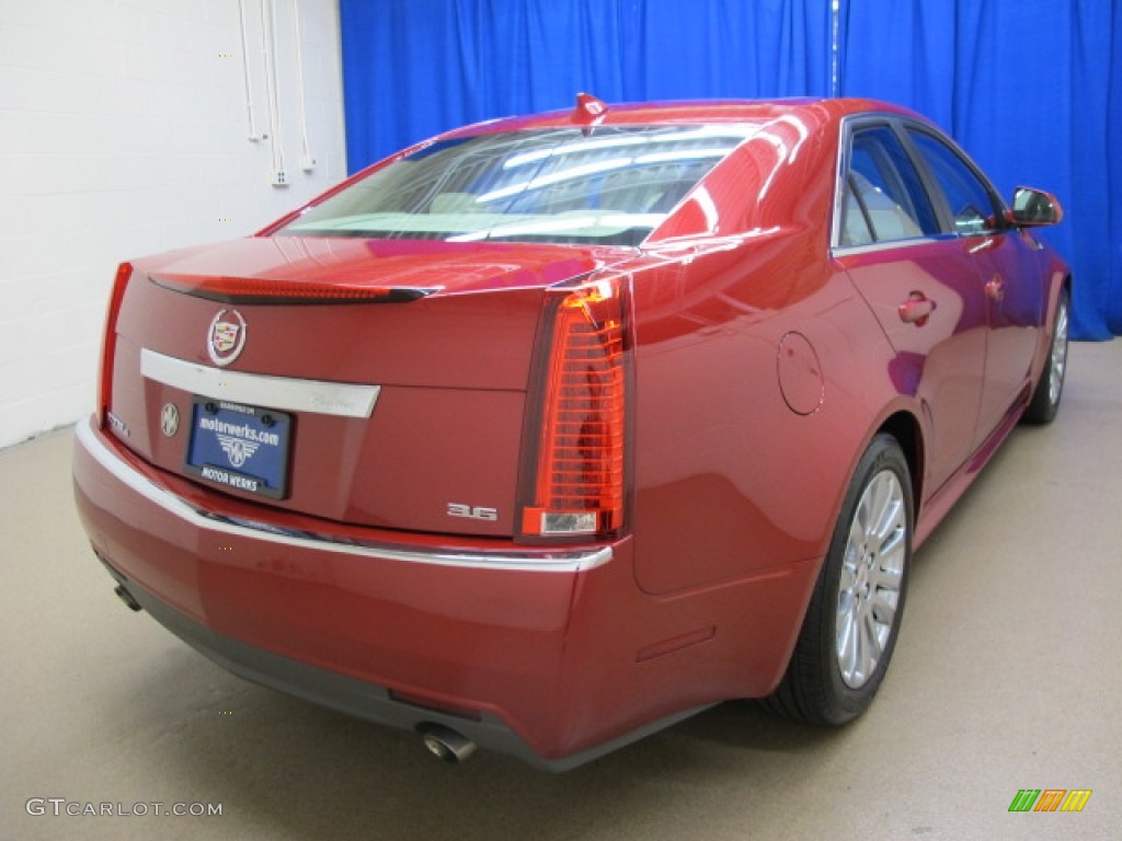 2012 CTS 4 3.6 AWD Sedan - Crystal Red Tintcoat / Cashmere/Cocoa photo #7