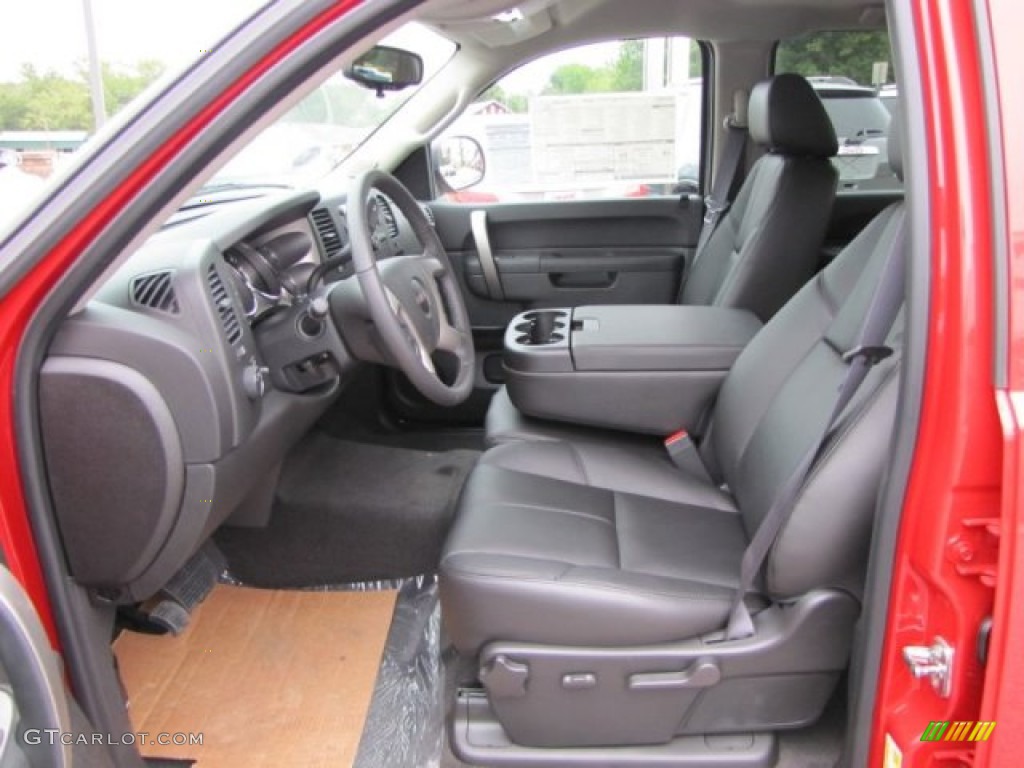 Ebony Interior 2012 GMC Sierra 1500 SLE XFE Crew Cab Photo #79432595