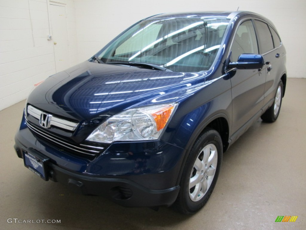 2009 CR-V EX-L 4WD - Royal Blue Pearl / Black photo #4