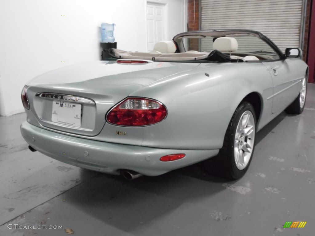 2001 XK XK8 Convertible - Seafrost Pearl / Ivory photo #6