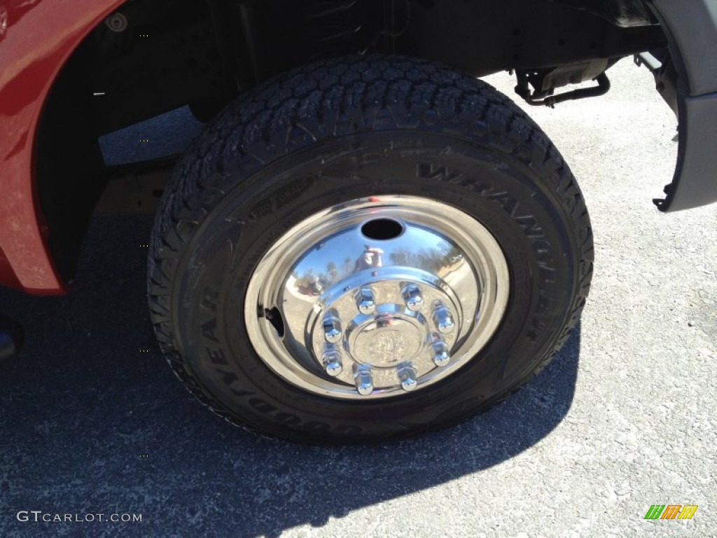 2007 F350 Super Duty XL Crew Cab 4x4 Dually - Dark Toreador Red Metallic / Medium Flint photo #4