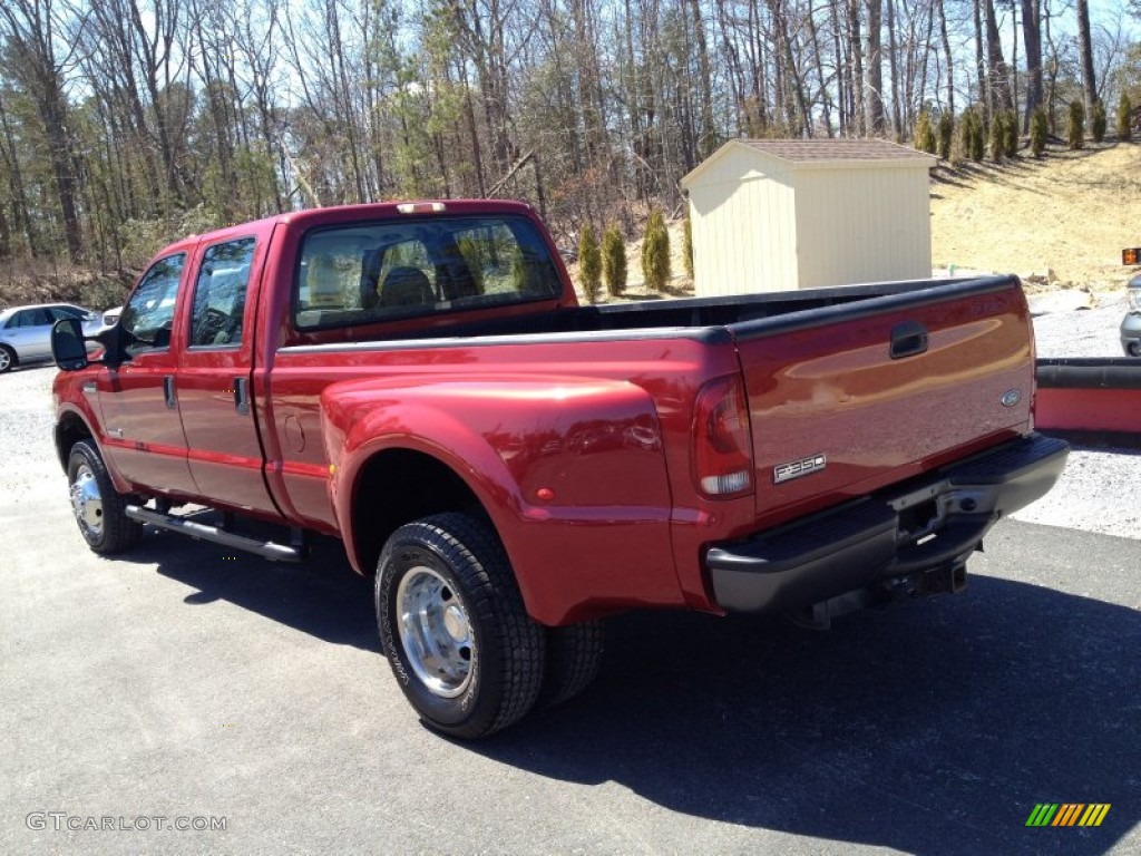 2007 F350 Super Duty XL Crew Cab 4x4 Dually - Dark Toreador Red Metallic / Medium Flint photo #16