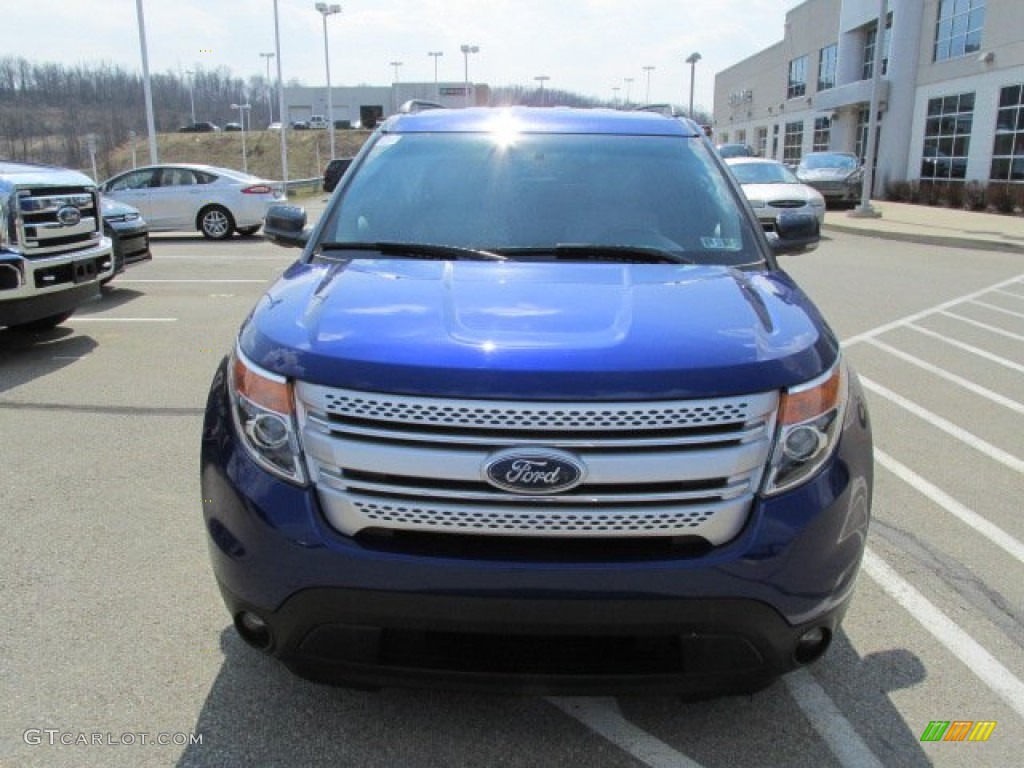 2013 Explorer XLT 4WD - Deep Impact Blue Metallic / Medium Light Stone photo #4