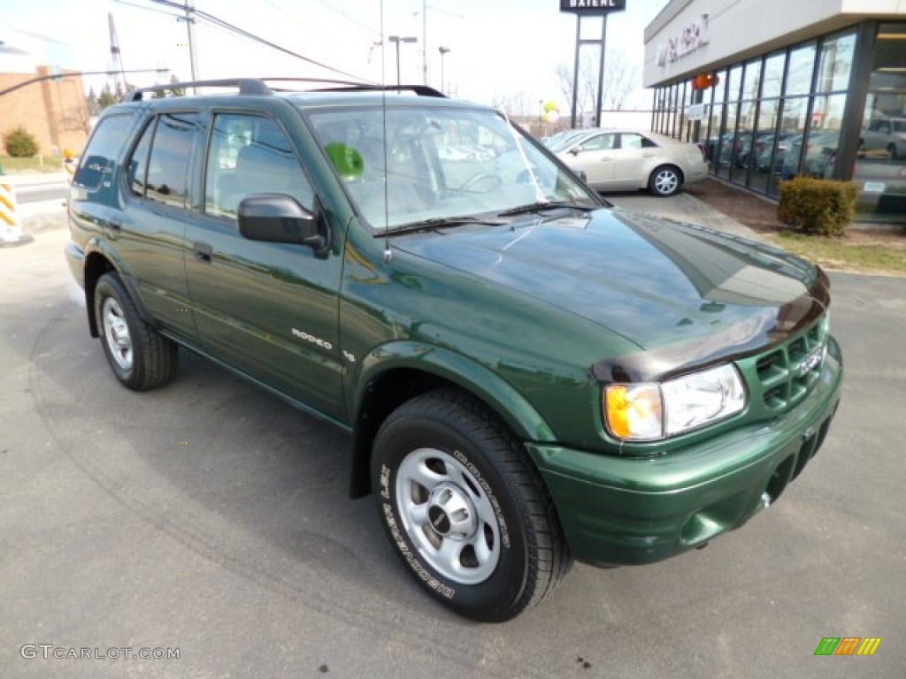 2001 Rodeo LS 4WD - Garden Green Mica / Gray photo #1