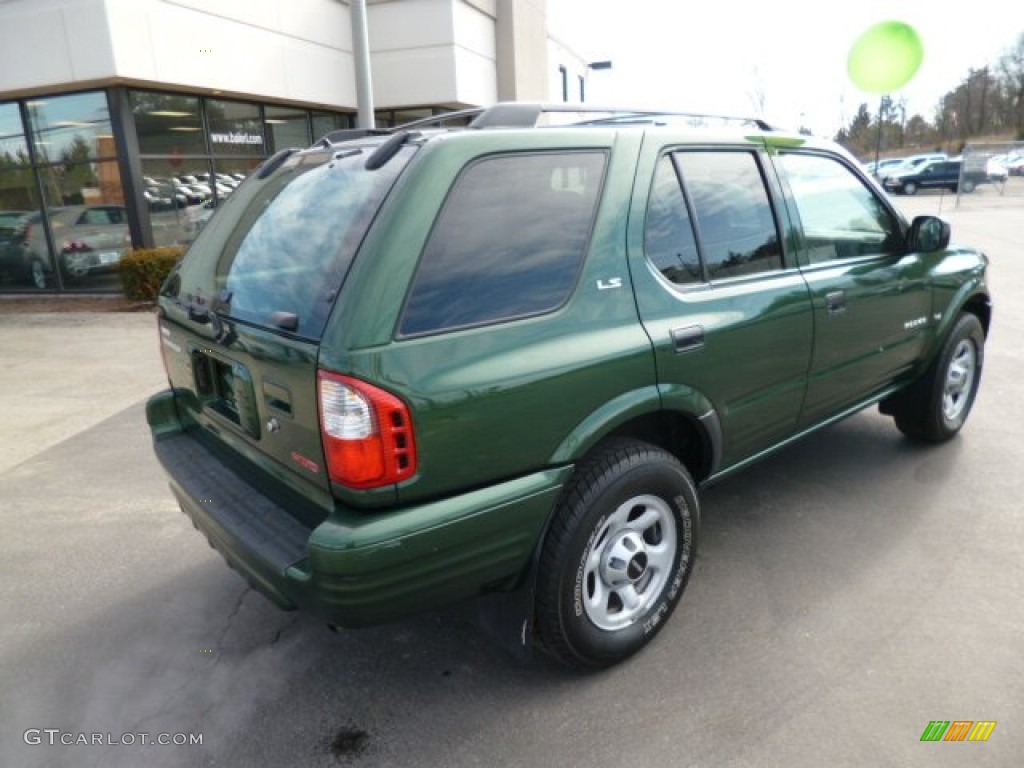2001 Rodeo LS 4WD - Garden Green Mica / Gray photo #7