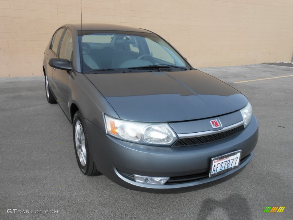 2004 ION 3 Sedan - Storm Grey / Grey photo #2