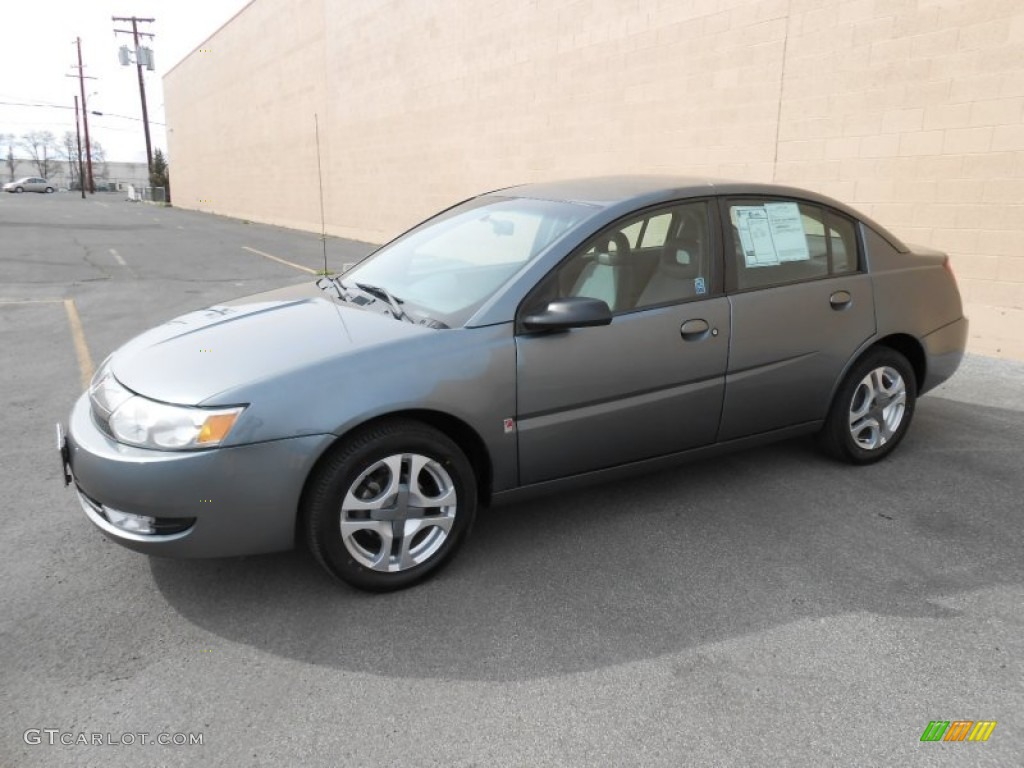2004 ION 3 Sedan - Storm Grey / Grey photo #8