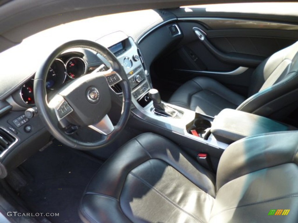 Ebony Interior 2011 Cadillac CTS 4 AWD Coupe Photo #79436921